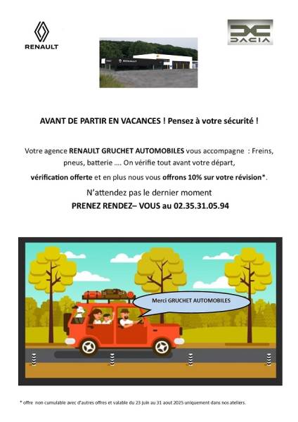 DEPART EN VACANCES ETE 2025